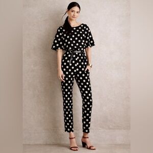 Anthropologie Corey Lynn Calter Bestrewn Polka Dot Jumpsuit Like New